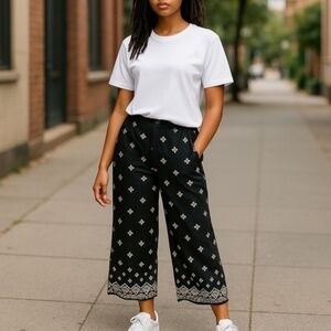 Rachel Zoe European Grown Flax Linen Wide Leg Pants